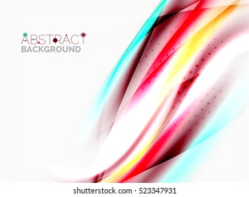 Blurred wave motion, vector background