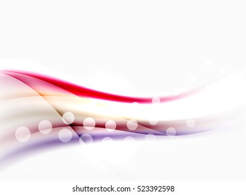 Blurred wave motion, vector background