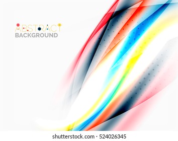 Blurred wave motion, vector background