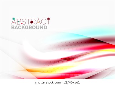 Blurred wave motion, vector background