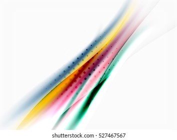 Blurred wave motion, vector background