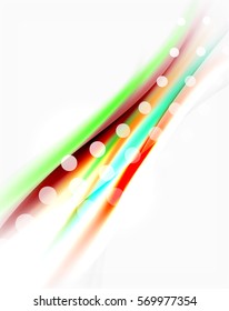 Blurred wave motion, vector background