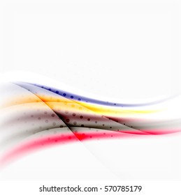 Blurred wave motion, vector background