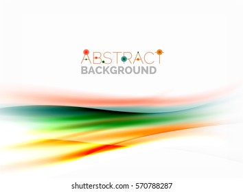 Blurred wave motion, vector background