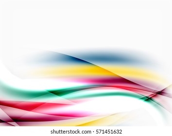 Blurred wave motion, vector background