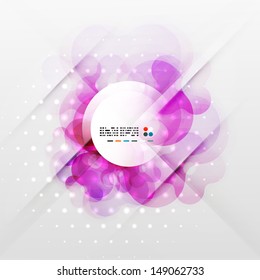 Blurred waves and lights modern abstract background