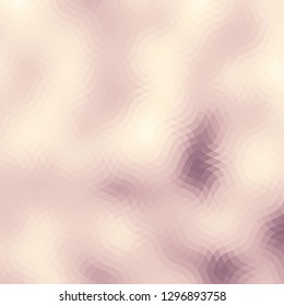 Blurred wavy background. Geometric abstract pattern in low poly style. Effect of a glass. Vector image.