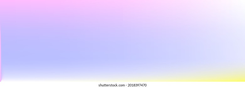 Blurred White Vibrant Vivid Spotlight Clean Sky Wallpaper. Multicolor Colorful Sunrise Sky Water Gradient Blurry Texture. Light Bright Color Pastel Soft Sunset Horizontal Gradient Mesh Backdrop.