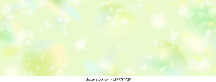 Blurred yellow-green background illustration reminiscent of spring fresh green