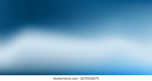 Fondo abstracto borroso con un gradiente suave que mezcla el azul profundo en el patrón 3D punteado blanco a la derecha. Diseño minimalista y moderno, ideal para presentaciones, Anuncios o interfaces de usuario digitales.