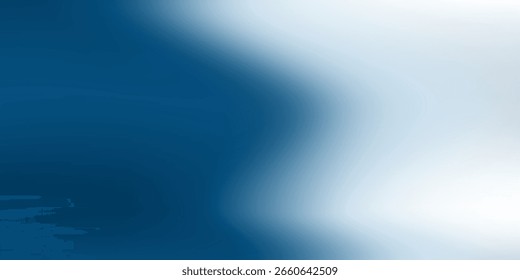 Fondo abstracto borroso, Plantilla con un gradiente ondulado suave que mezcla el azul profundo en blanco. Diseño minimalista y moderno, ideal para presentaciones, Anuncios o interfaces de usuario visuales digitales.