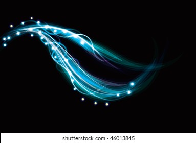 Fondo de efecto luz azul abstracto y borroso. Pasos 10 con transparencia