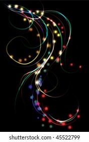 Blurry abstract colorful light effect swirl background. eps10 with transparency