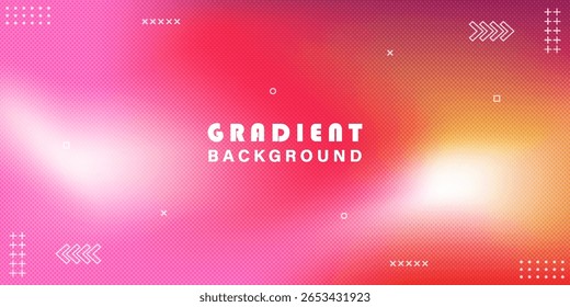 Fundo de gradiente abstrato borrado em rosa pastel e laranja. Design moderno e moderno.