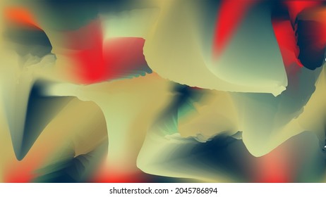 Blurry abstract image on grey and red accentuation background