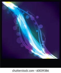 Blurry abstract neon light effect background. EPS10 with transparency