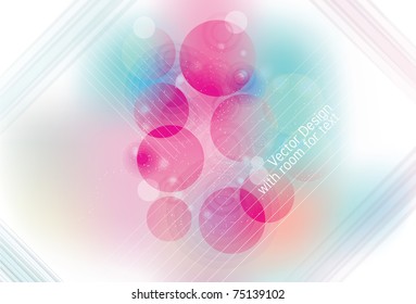 Blurry abstract soft circle and line background. EPS10 with transparency