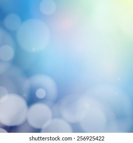 Blurry background with bokeh effect. Abstract vector illustration.