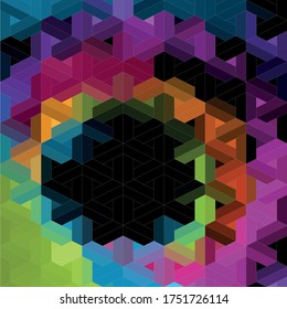 blurry background with honeycomb grid. Vector Abstract Background. hex Background. Vector illustration