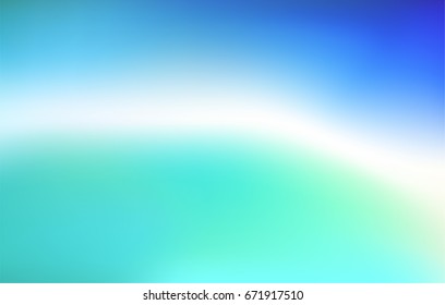 Blurry beach on the Island. Ocean or sea and sand. Gradient travel background. Sunny backdrop vector for travel poster or website.