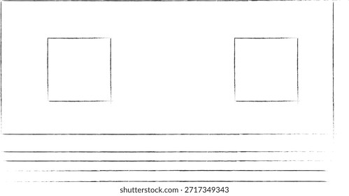 Um documento preto e branco borrado com linhas e texto
