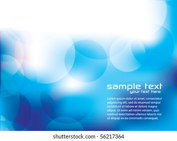 Blurry Blue Background with Circles