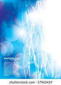 Blurry Blue Background with Circles