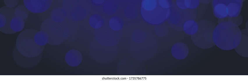 Blurry blue and purple bokeh on a black background