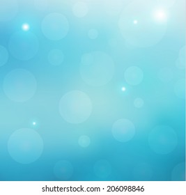 Blurry blue sky. Vector illustration.