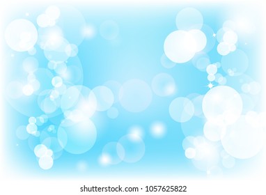 Blurry bubble air Bokeh abstract background fresh sky blink sparkle pastel vector illustration