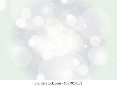 Blurry bubble air silver scattered glitter sparkle with stars light shiny abstract background