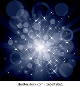 Blurry burst vector background.