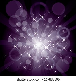 Blurry burst vector background.