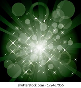 Blurry burst vector background.