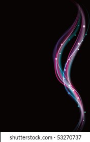 Blurry colorful light effect wave background eps10 with transparency