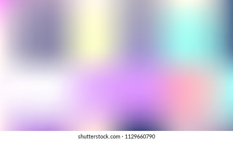 Blurry Fairytale Holographic Vector Background. Dreamy Noble Pink, Purple Mesh Gradient Overlay. Fantasy Holographic Iridescent Pearlescent Wallpaper. Tender Soft Music Poster or Flyer Background.