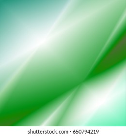 Ilustración vectorial abstracta de gradiente verde y blanco borroso