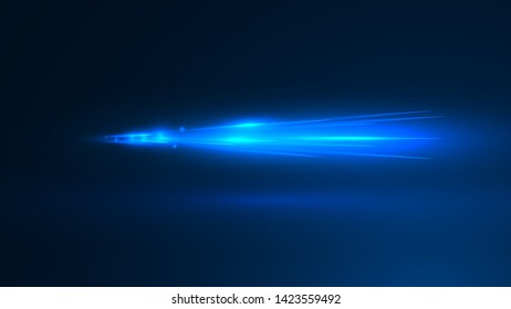 Blurry highlights on a dark background. High-speed abstraction. Shining fine lines. Vector background