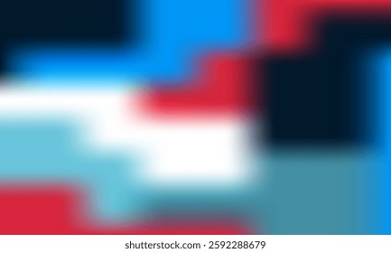 A blurry image of a colorful background with a blue square in the middle