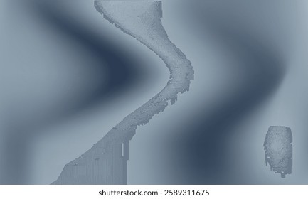 A blurry image of a wave with a blue hue