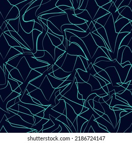vectores de grunge abstracto de líneas caóticas borrosas y vagabundos sin fisuras