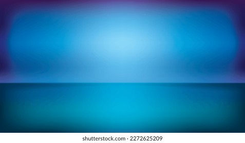 blurry landscape with blue sky, vector background 