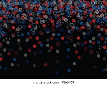 Blurry Lights Patriotic Background