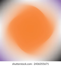 A blurry orange circle with a white background. The orange color is bright and bold, and the circle shape is simple and clean. The image has a sense of movement and energy