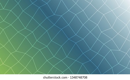 Blurry polygonal mesh texture. For wallpaper, presentation background, interior design, fashion print. Vector illustration. Creative gradient color