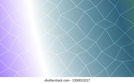 Blurry polygonal mesh texture. For wallpaper, presentation background, interior design, fashion print. Vector illustration. Creative gradient color