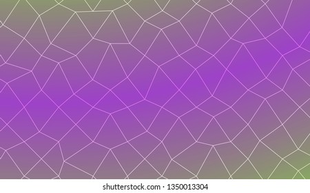 Blurry polygonal mesh texture. For wallpaper, presentation background, interior design, fashion print. Vector illustration. Creative gradient color