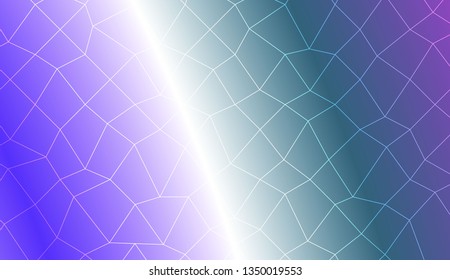 Blurry polygonal mesh texture. For wallpaper, presentation background, interior design, fashion print. Vector illustration. Creative gradient color
