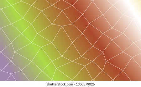 Blurry polygonal mesh texture. For wallpaper, presentation background, interior design, fashion print. Vector illustration. Creative gradient color