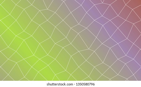Blurry polygonal mesh texture. For wallpaper, presentation background, interior design, fashion print. Vector illustration. Creative gradient color
